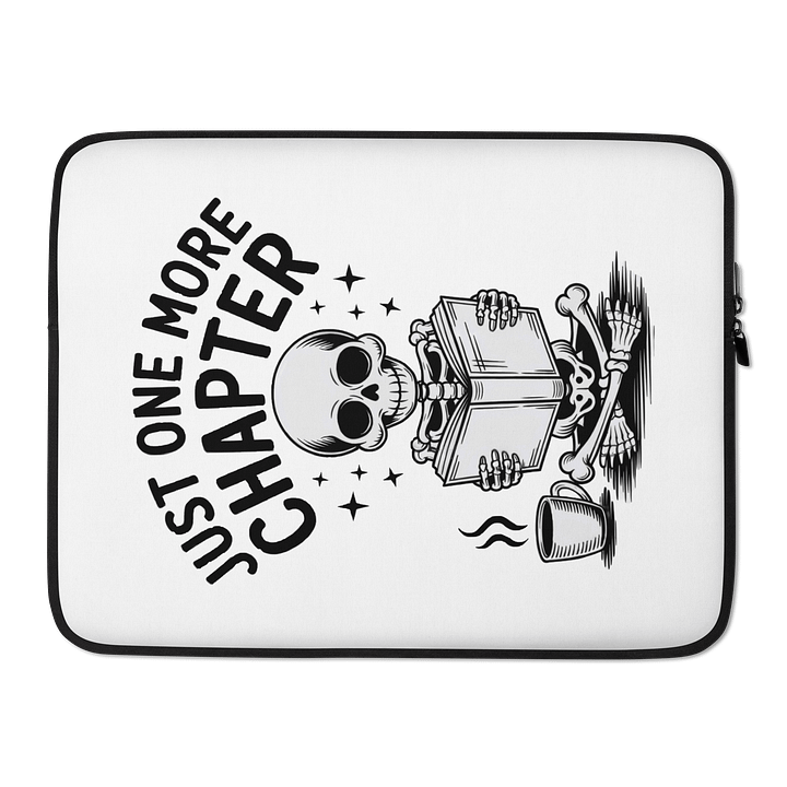 Skeleton's Bookish Refuge Laptop Sleeve product image (2)