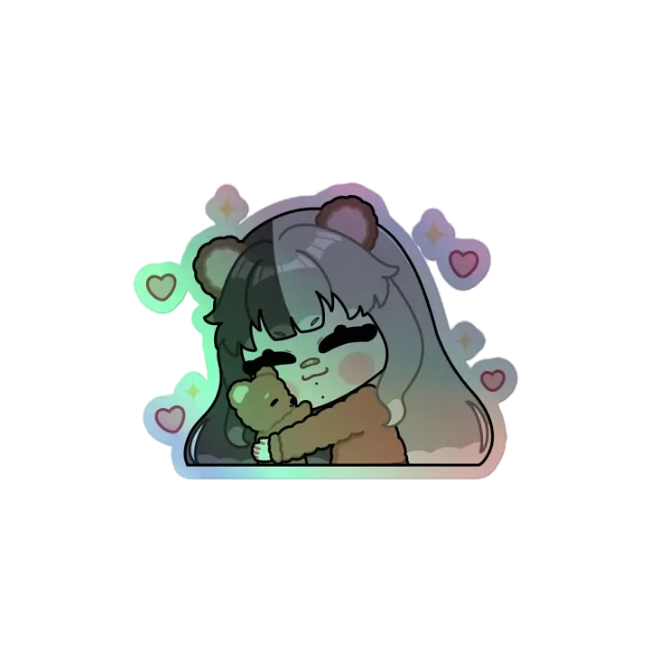 Bear Hug Holographic Sticker product image (1)