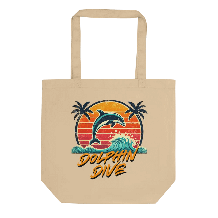 Sunset Dolphin Dive Eco Tote product image (2)