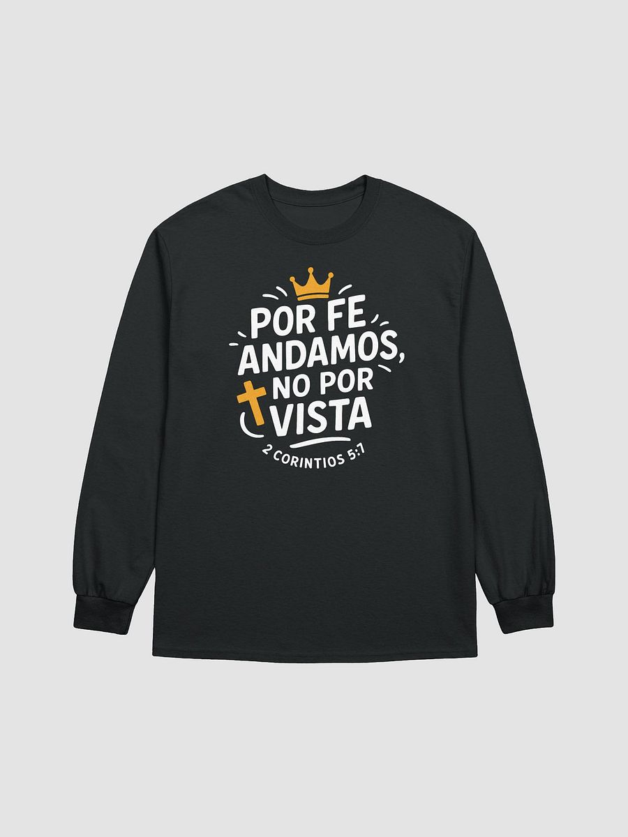 Camiseta Unisex Manga Larga | Por fe andamos no por vista product image (21)
