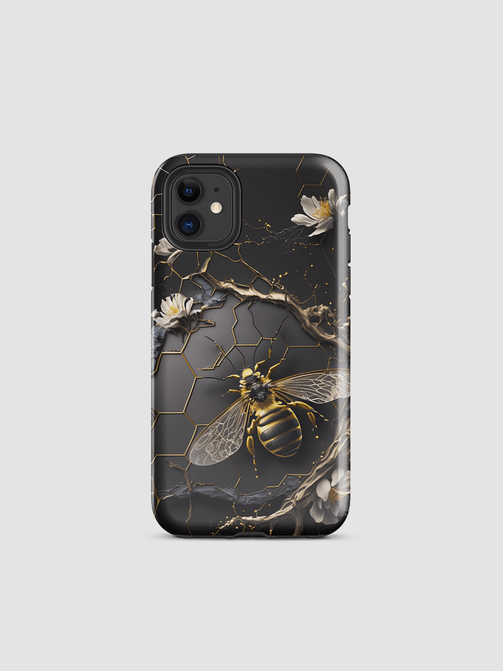 Bee and flowers Tough iPhone Case product image (1)