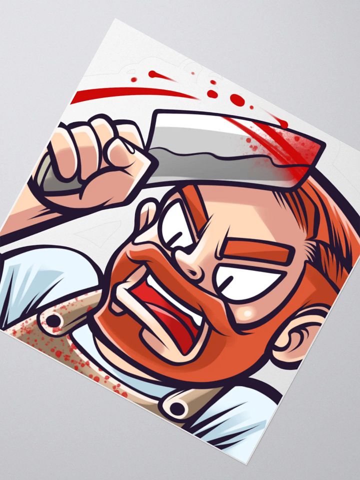 Crazed Butcher Kiss Cut Sticker product image (3)