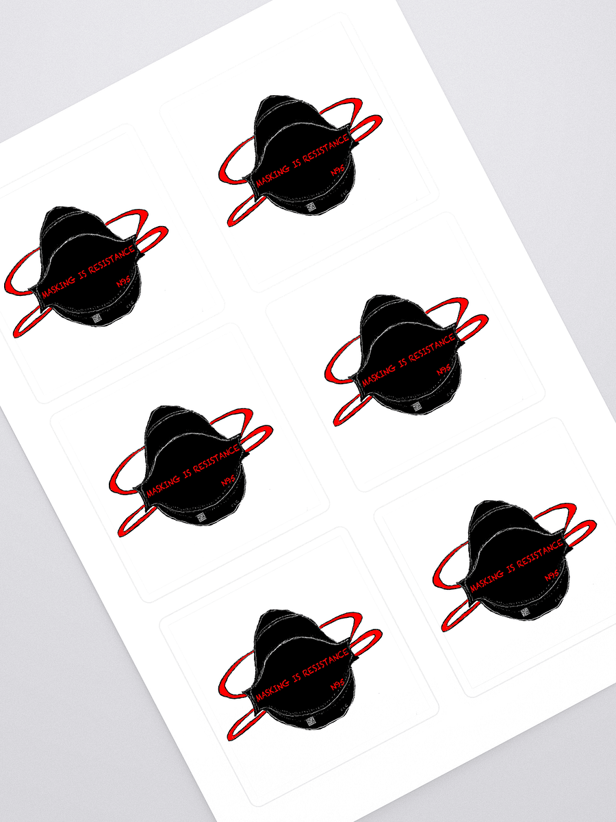Masking Is Resistance sticker 6 pack product image (1)
