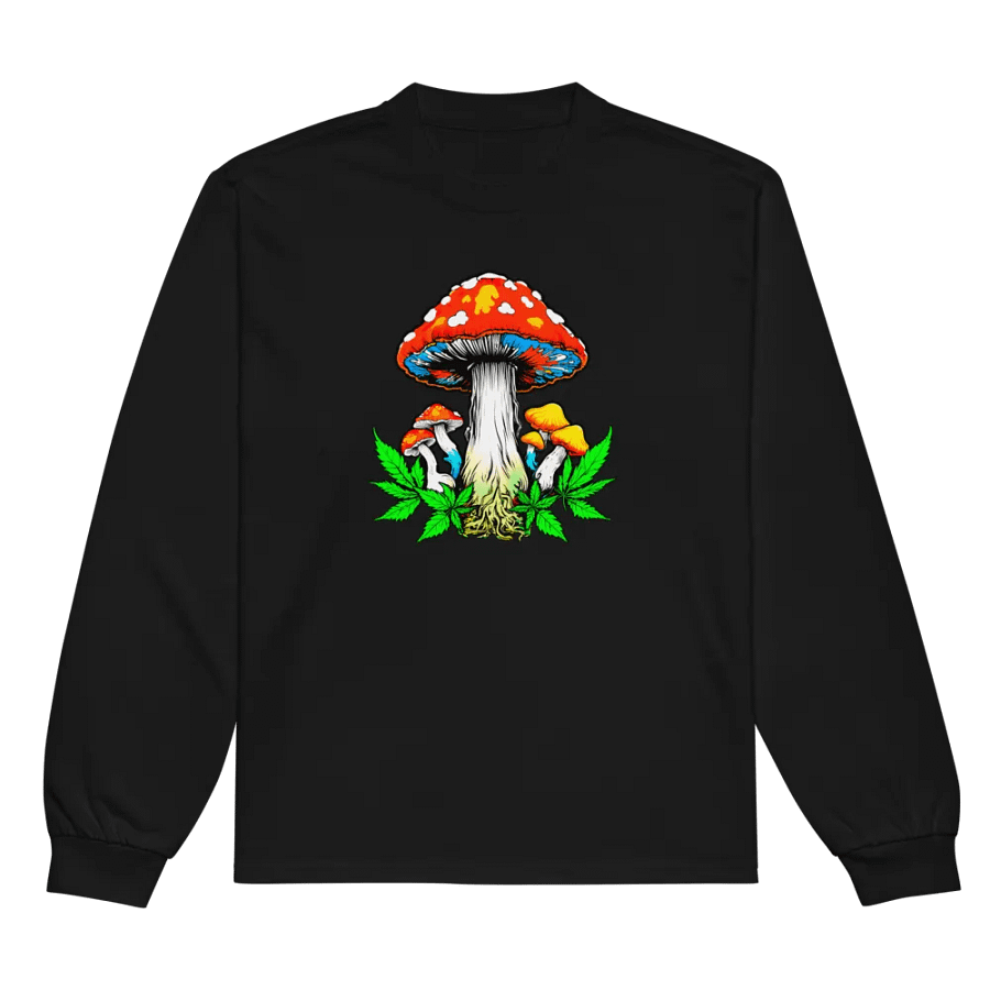 [Groovy Shrooms 2] Unisex Premium Heavyweight Long Sleeve Shirt product image (8)