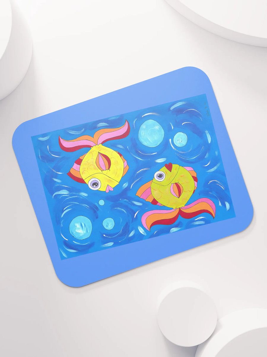 Fish style (art by Dina R.) acrylic painting picture - Classic Mouse Pad product image (7)