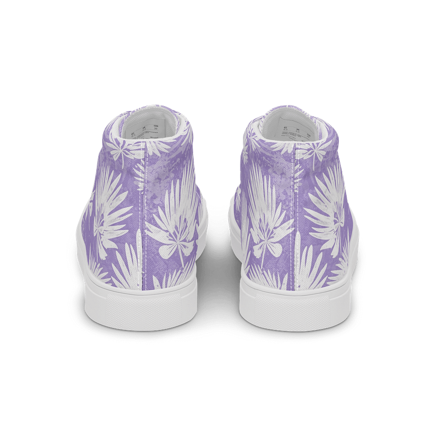 Tropical Palm High Top Canvas Shoes product image (4)