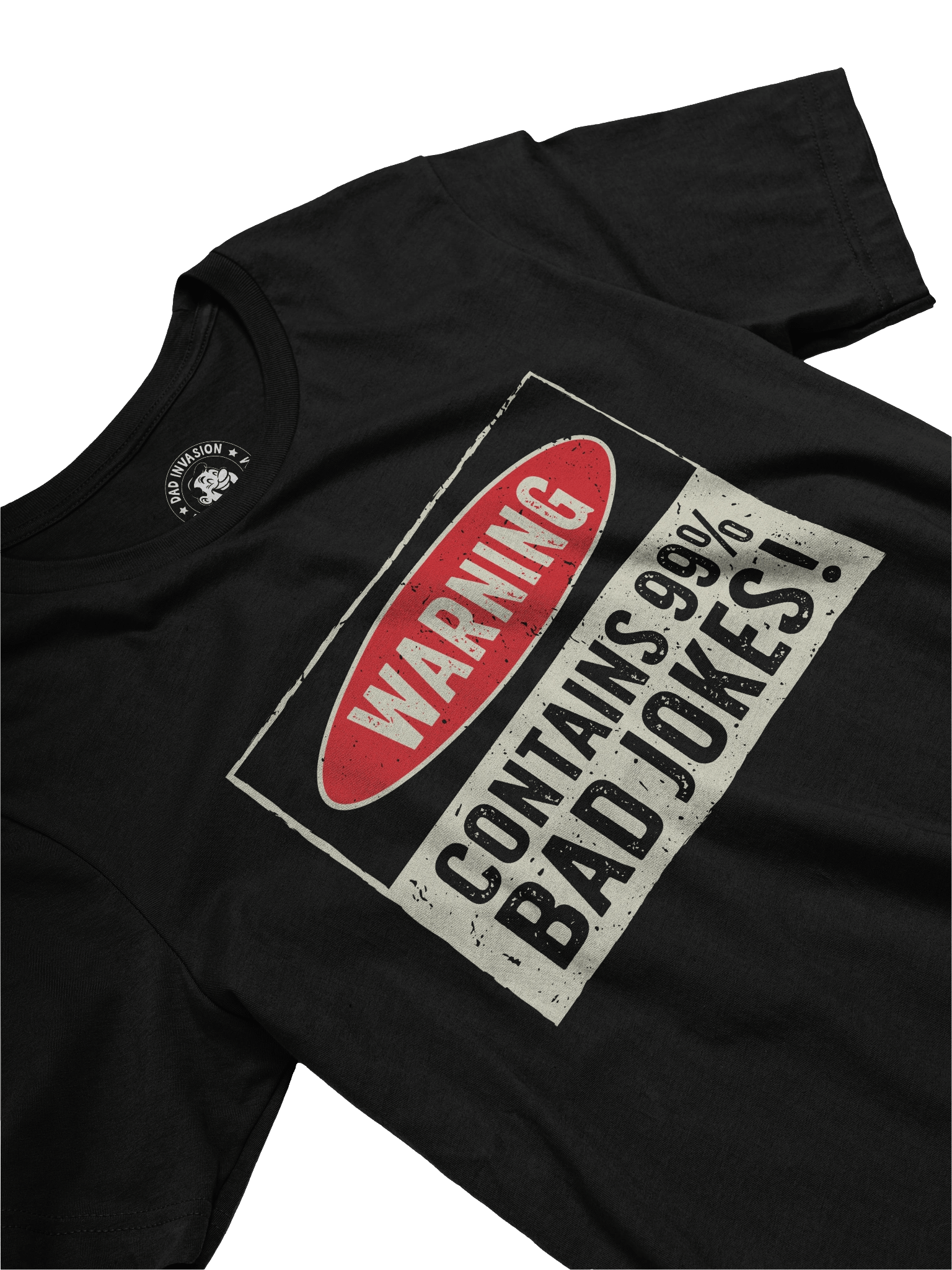 Warning Contains 99% Bad Jokes – Funny Dad T-Shirt, Father’s Day Gift product image (2)