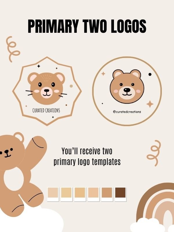 MRR/PLR Teddy Bear Logo for a Brand product image (6)