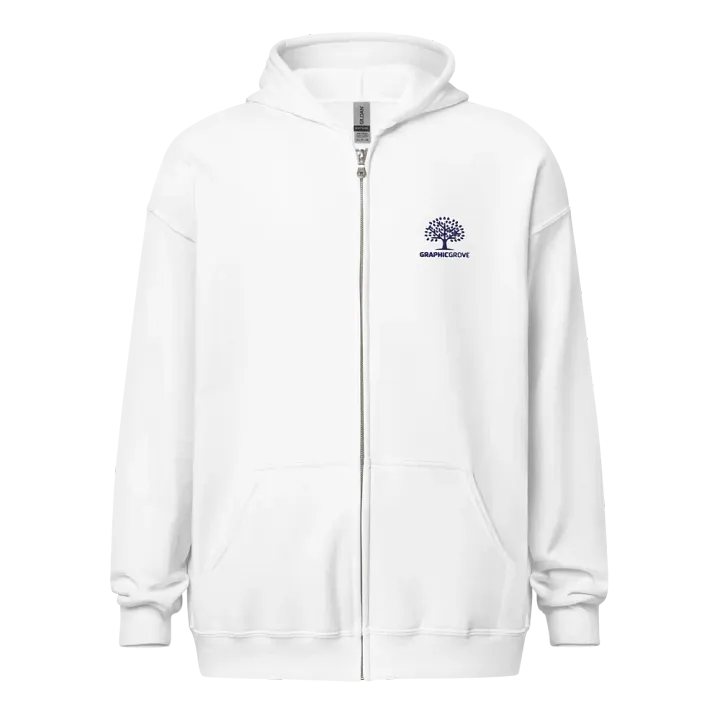 Unisex Heavy Blend Zip Hoodie with Graphic Grove Tree Design product image (25)