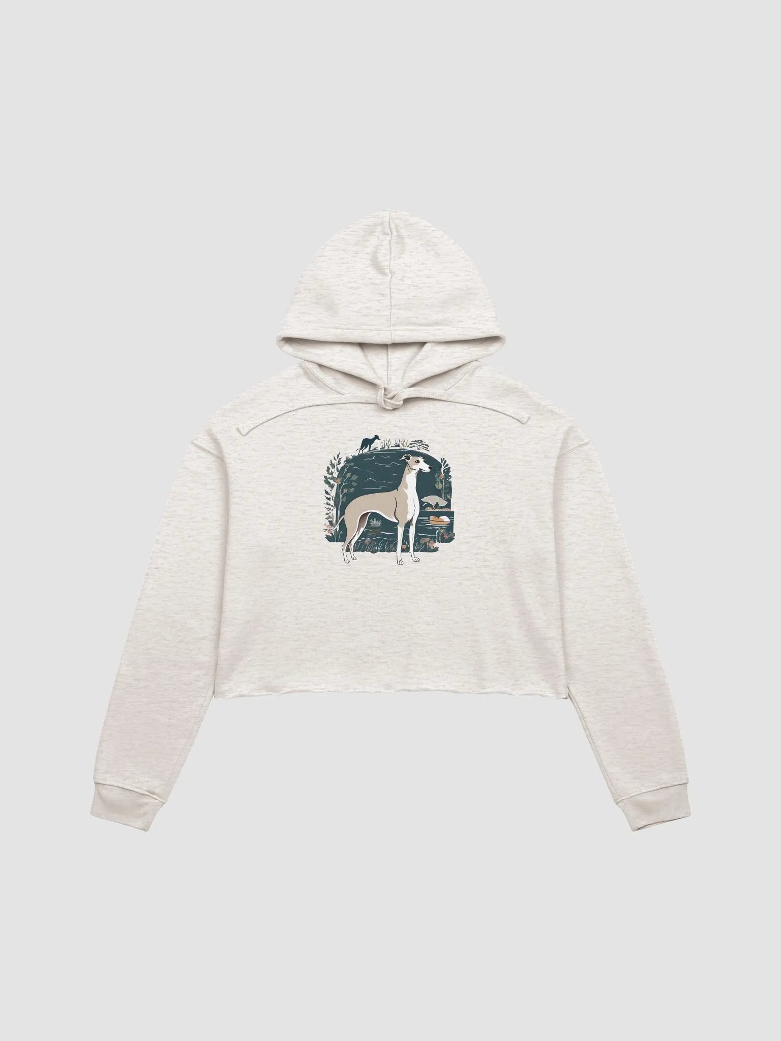 Botanical Greyhound Fleece Crop Hoodie product image (2)