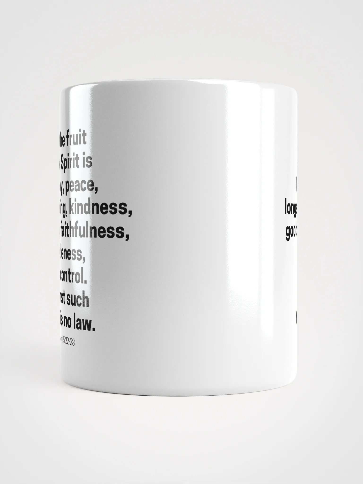 But The Fruit Of The Spirit Is Love Joy Peace Longsuffering Kindness Goodness Galatians 5:22-23 White Glossy Mug 11/15/20oz product image (14)
