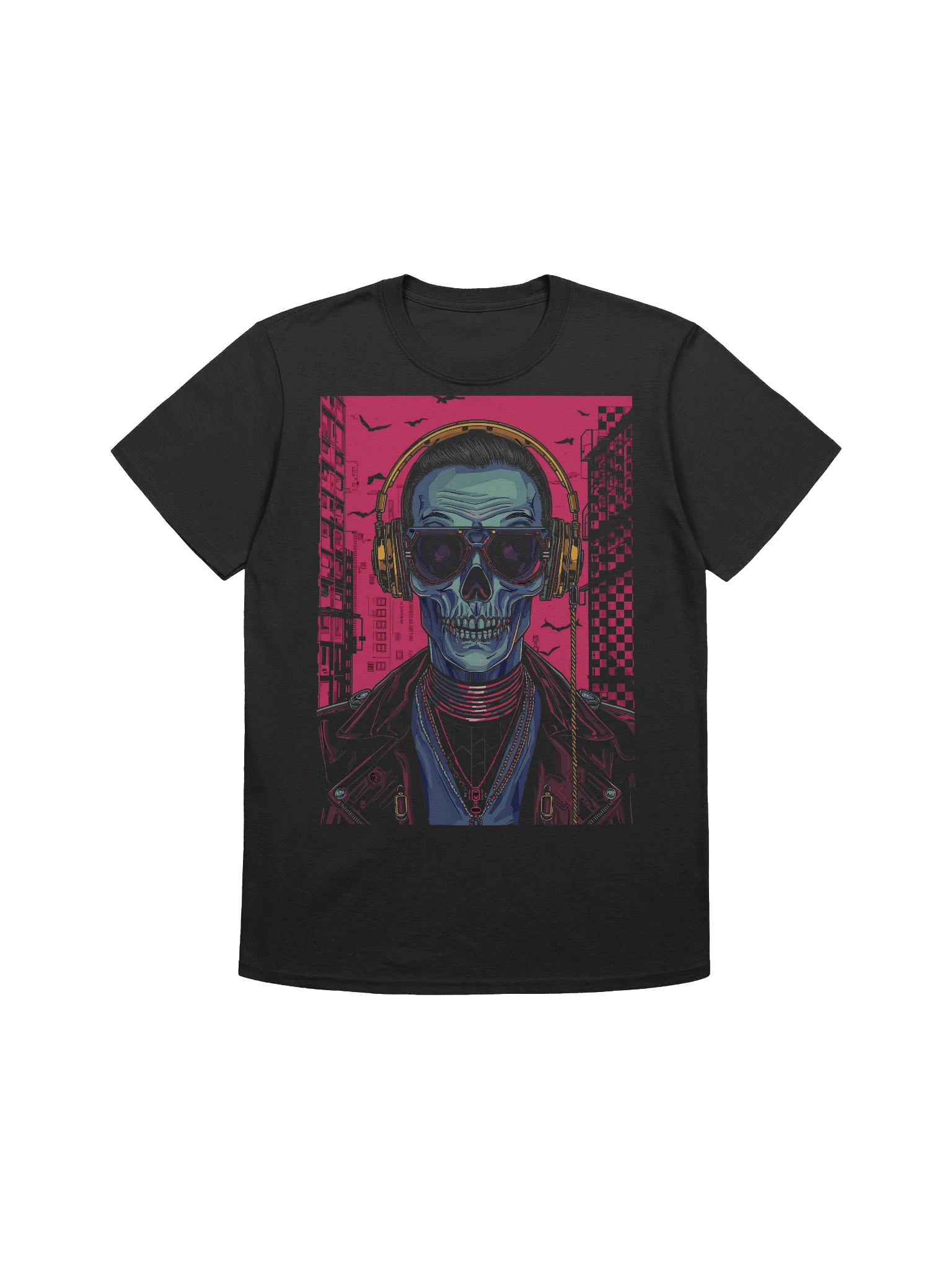 Cyber Skull Rapper T-Shirt product image (1)