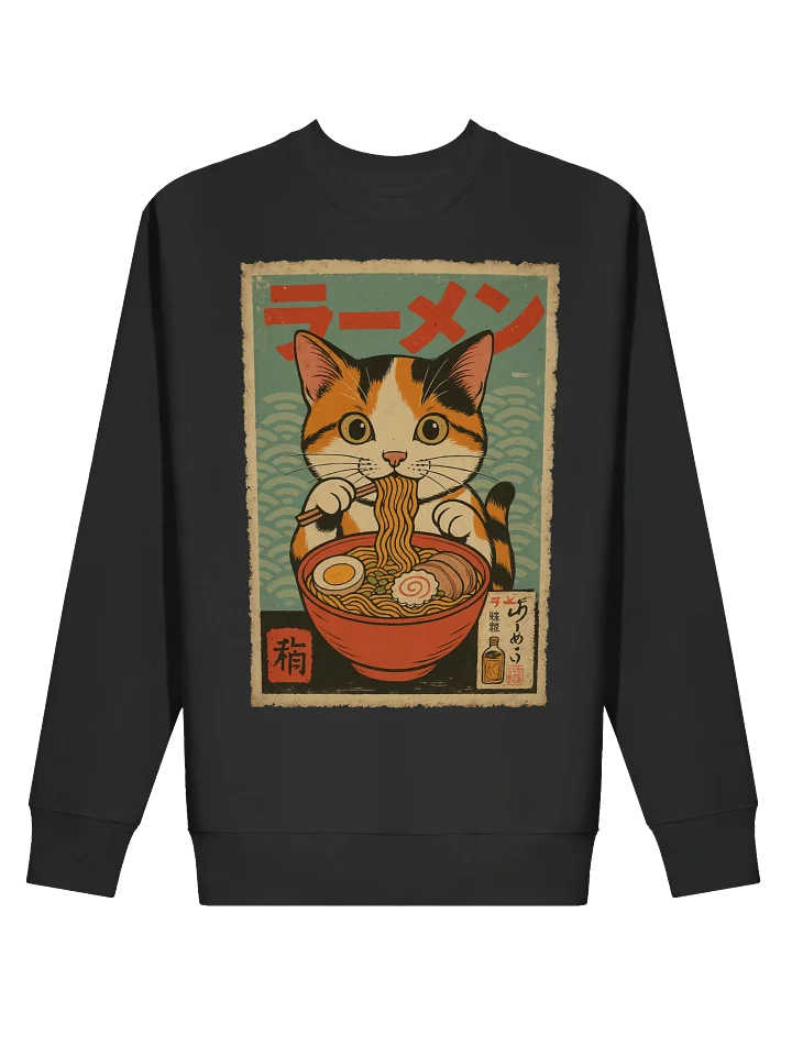 Calico Cat Ramen Charming Vintage Japanese Style Sweatshirt product image (13)