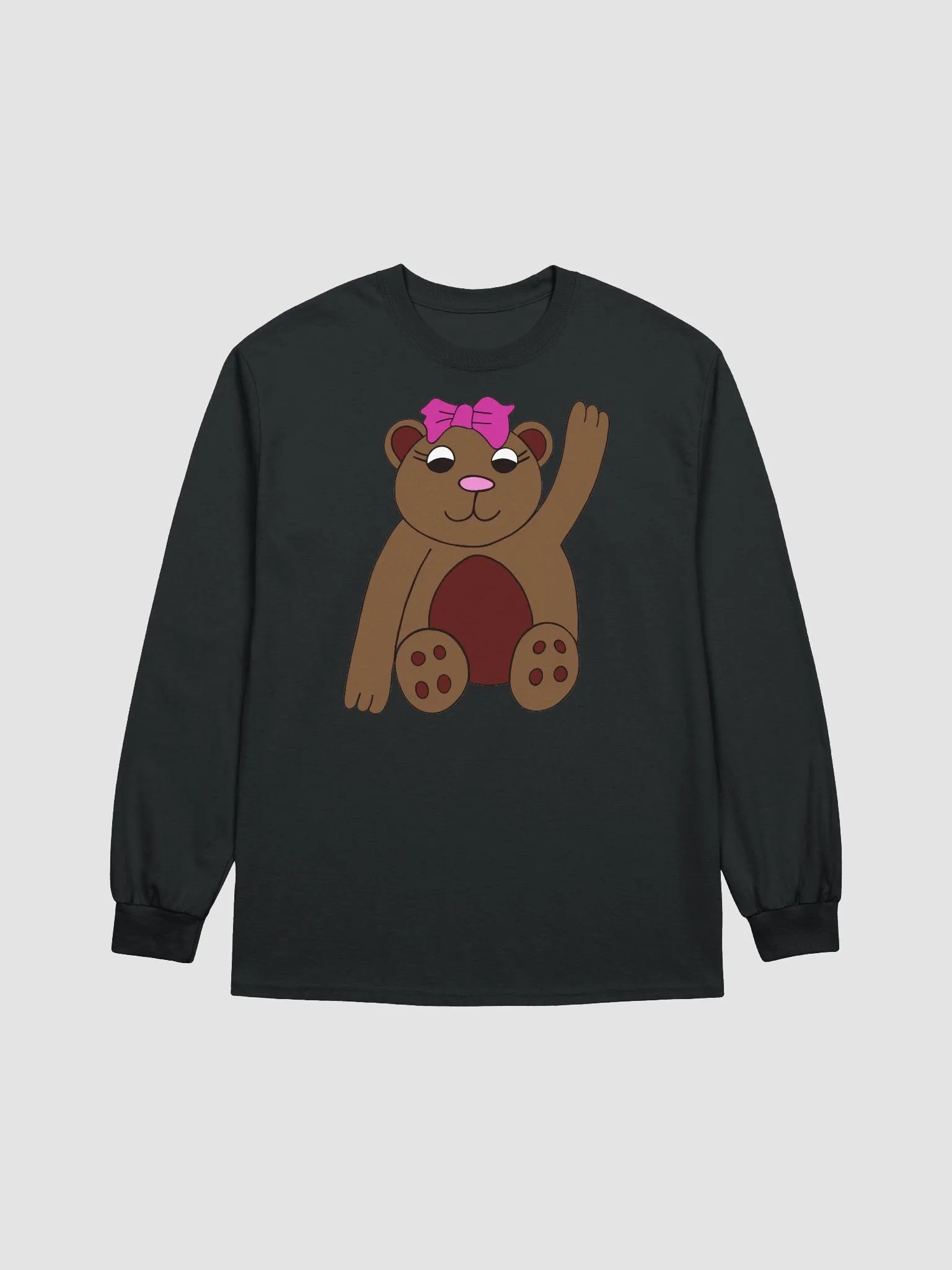 "It's a Beary Good Life!" Teddy Bear Wave Long Sleeve Tee product image (1)