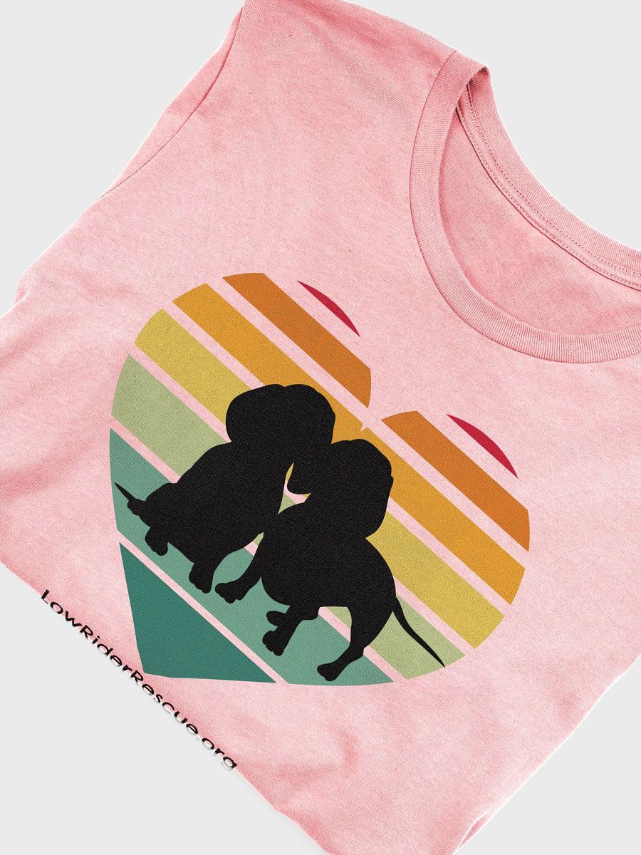 Double Dachshund Sunset Heart Supersoft Unisex T product image (54)