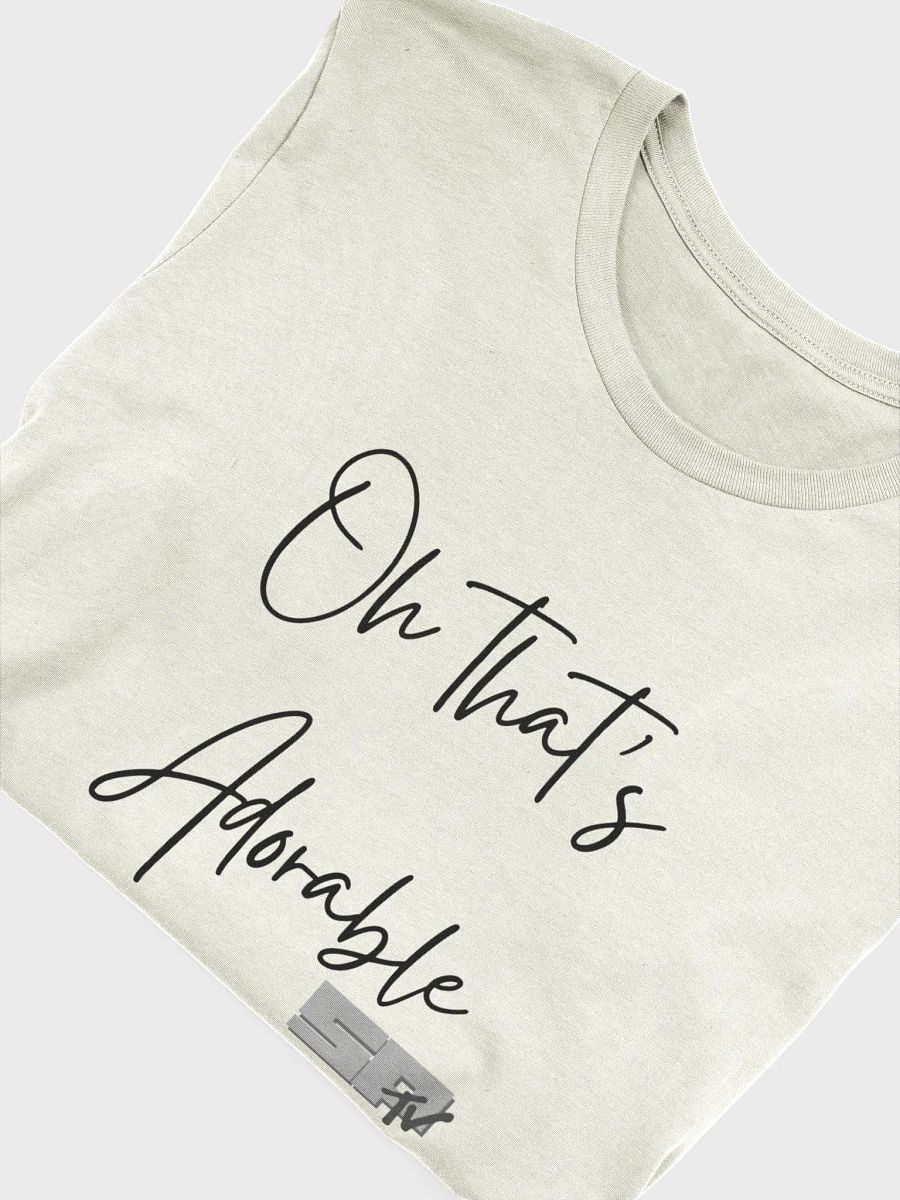 That's Adorable. Grey logo - logo on sleeve - shirt LIGHT colors product image (5)