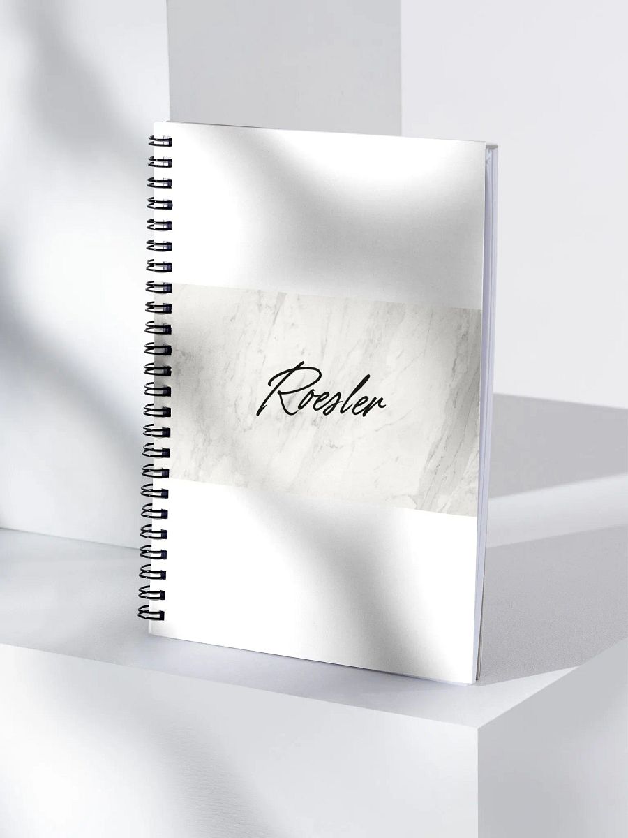 Marble Script Spiral Notebook product image (4)