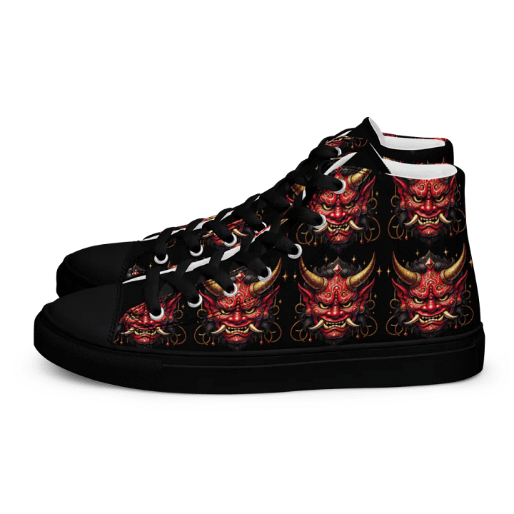 Red Oni Mask Men's High Tops product image (1)