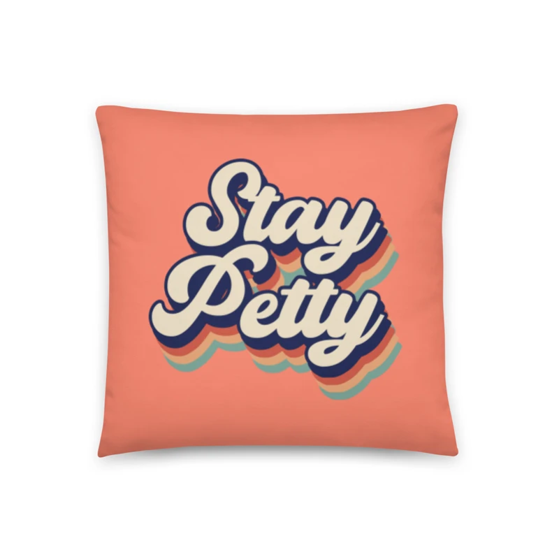 Stay Petty Coral Pillow product image (1)