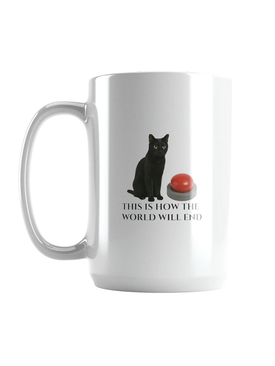 Apocalyptic Cat Button Mug product image (6)