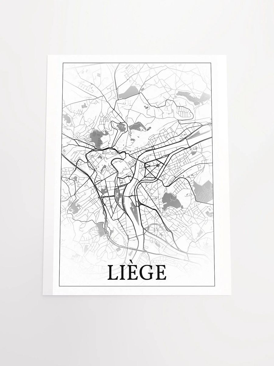 Liège, Belgium, city map print product image (19)