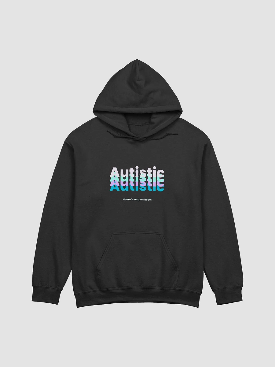 Autistic x4 (Lavender, Teal, Purple and Turquoise Words) Classic Unisex Hoodie product image (3)