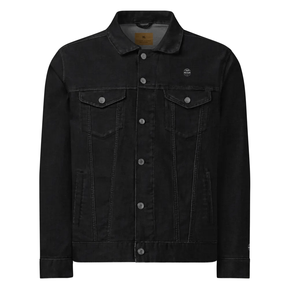AEVUM Band USA black denim jacket product image (1)