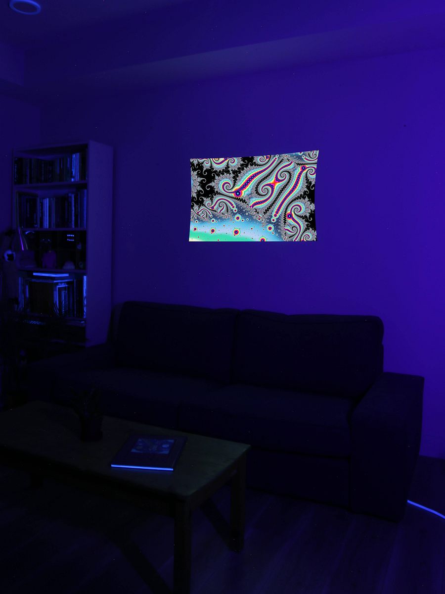 UV fractal tapestry - Space Station Celebration product image (10)