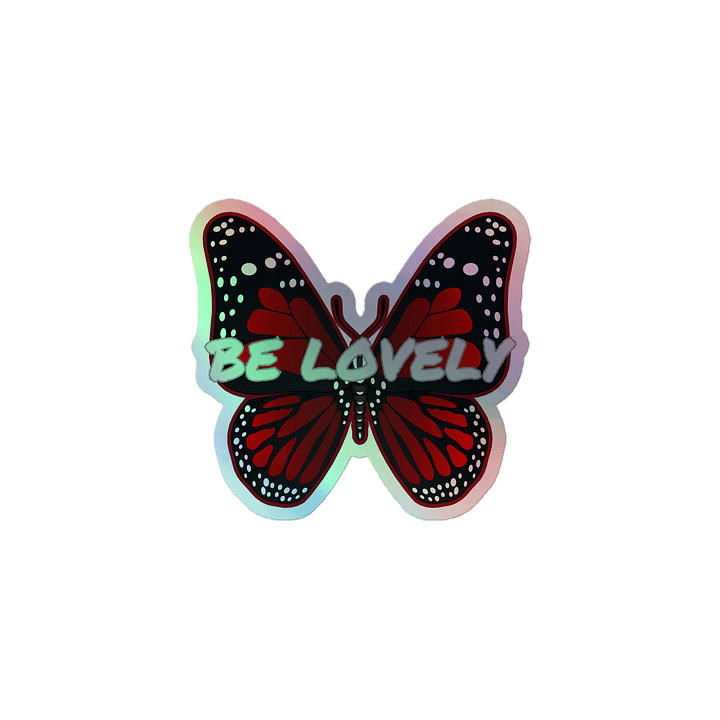 Be Lovely Butterfly Holographic Stickers product image (1)