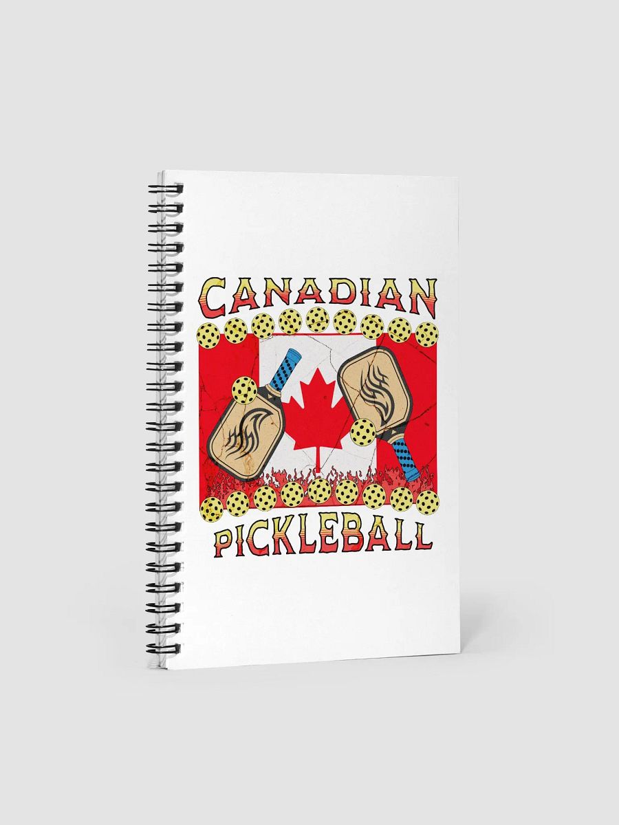 Canadian Flag Pickleball Spiral Notebook product image (1)