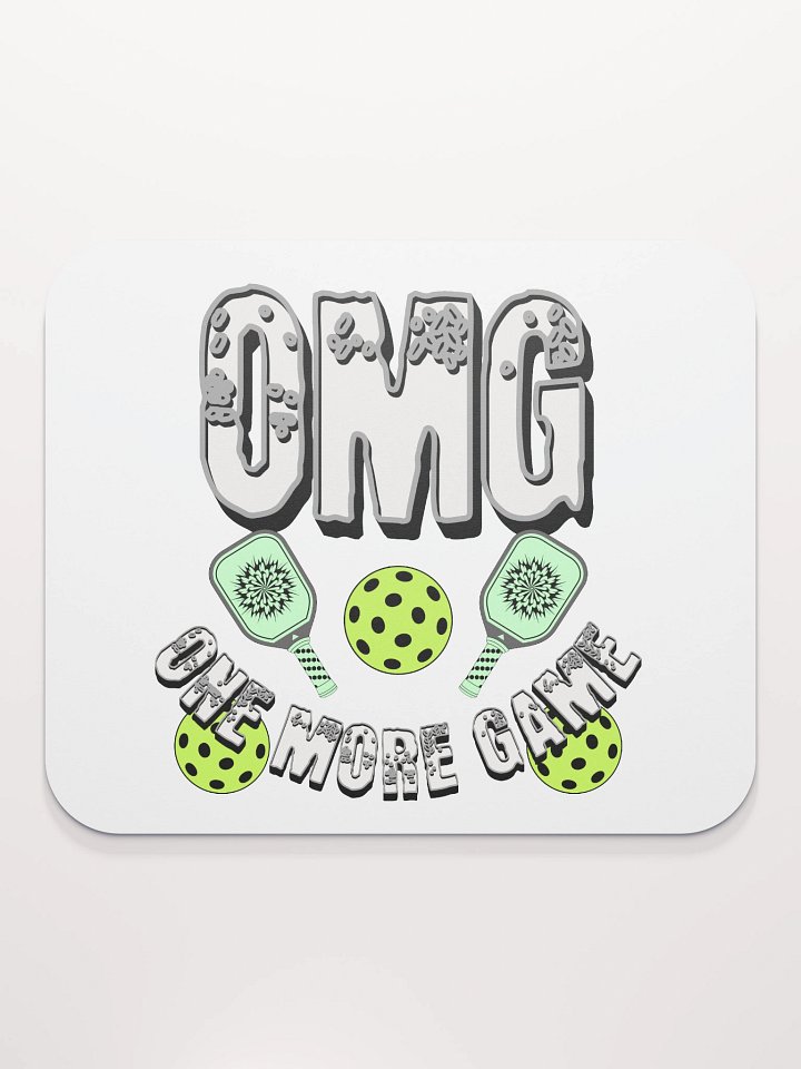 OMG One More Game Pickleball Block Fun Mouse Pad product image (2)