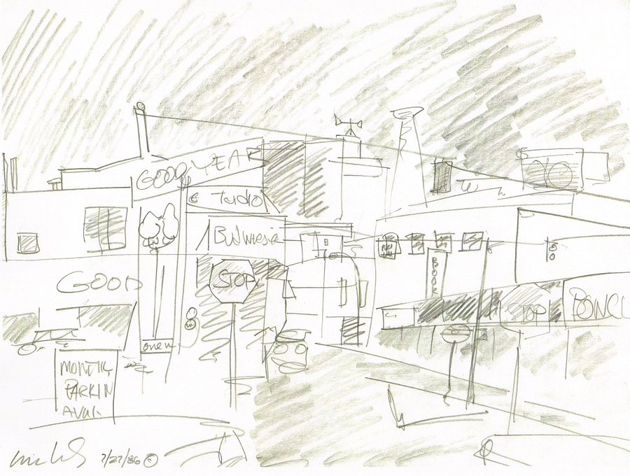 10th Oak & Burnside (1986) on canvas (30" x 60") product image (5)