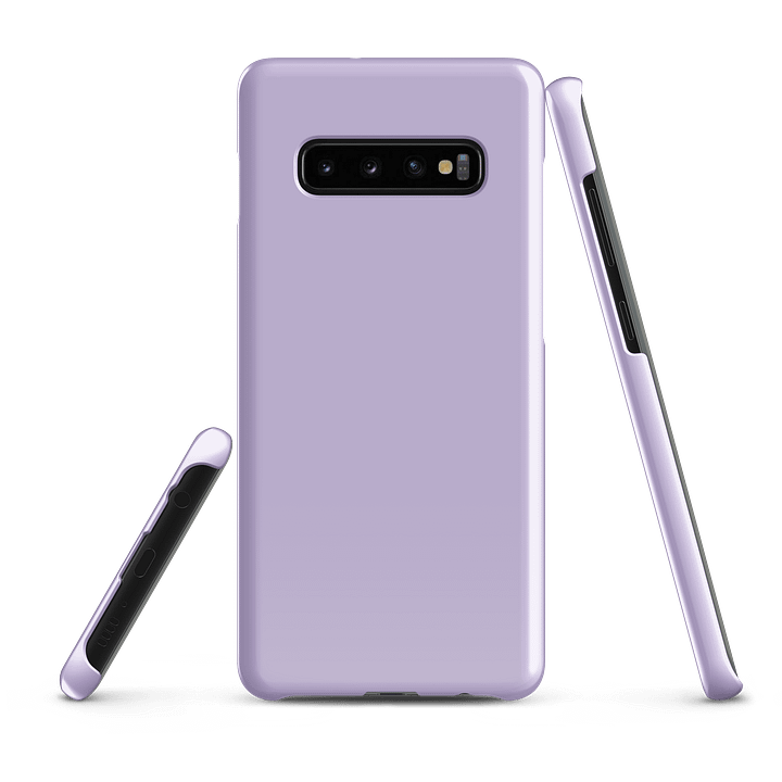Soft Lilac Solid Color Samsung® Glossy Snap Case product image (3)