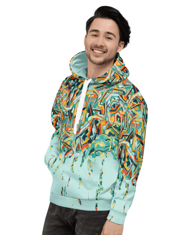 Colorful Destruction | Recycled Unisex Hoodie product image (1)