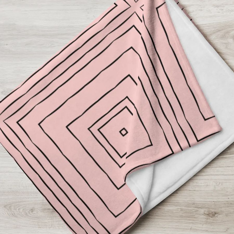 Monochrome Elegance Throw Blanket product image (7)