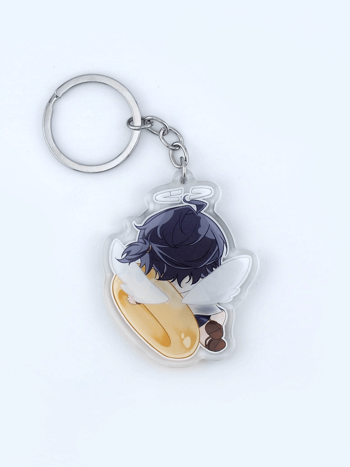 ( LIMITED PRE-ORDER ) Premium Acrylic Keychain ( Double Sided + Luxe Finish ) - Azeru 2.0 Summer Chibi ( ft. Chizuru's art ) product image (2)