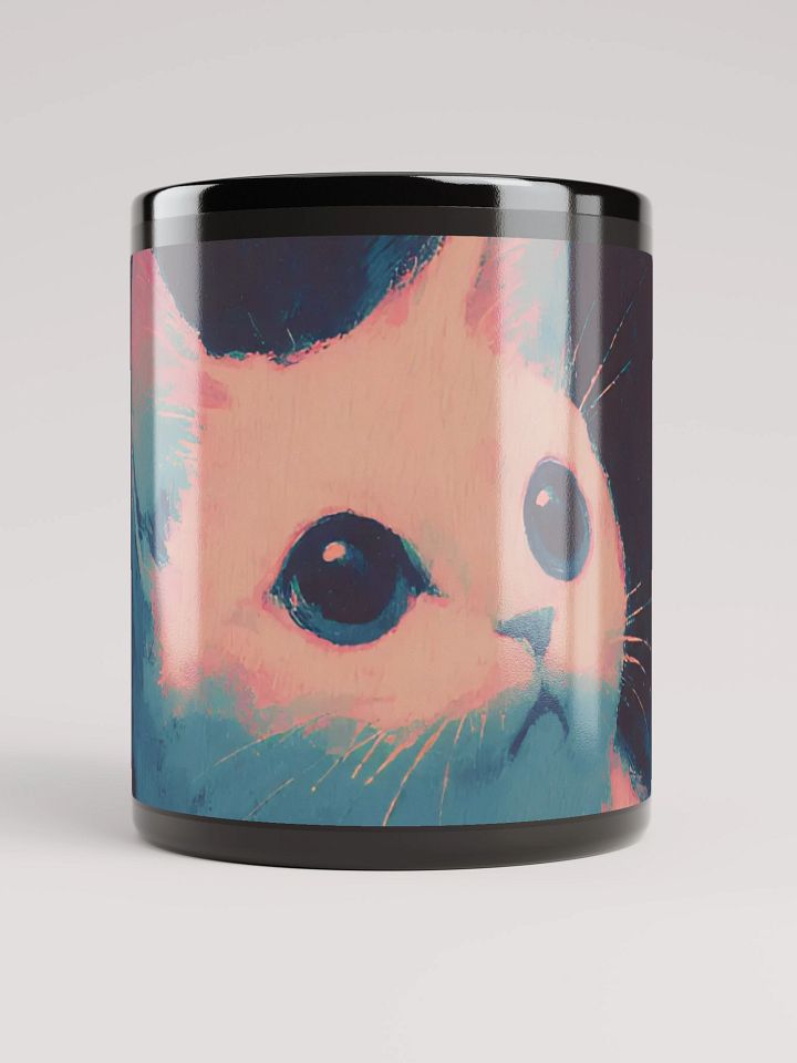 Enigmatic Eyes Black Glossy Mug product image (1)
