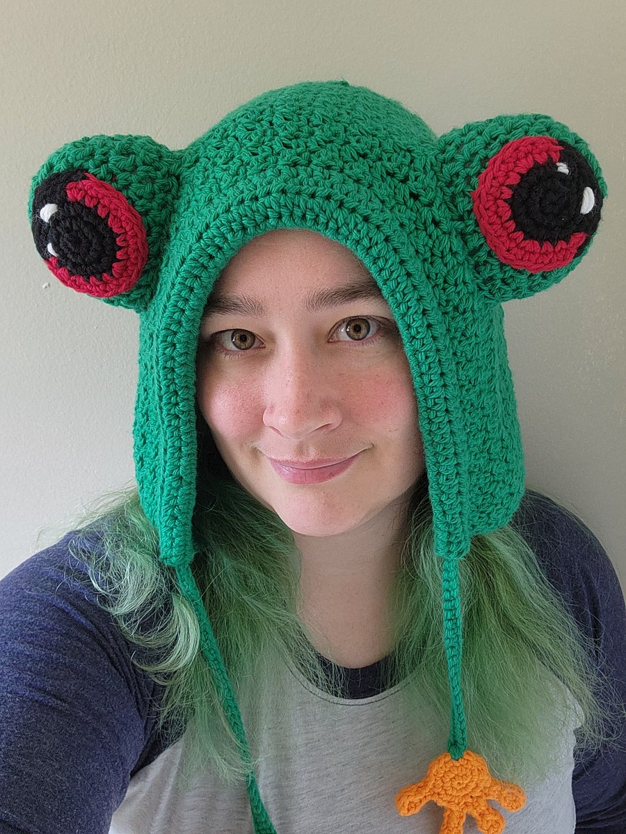 Pattern: Crochet Frog Hood product image (3)