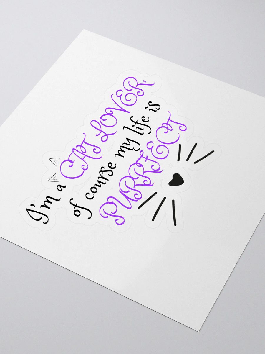 Purrfect Cat Lover Kiss-Cut Stickers product image (3)