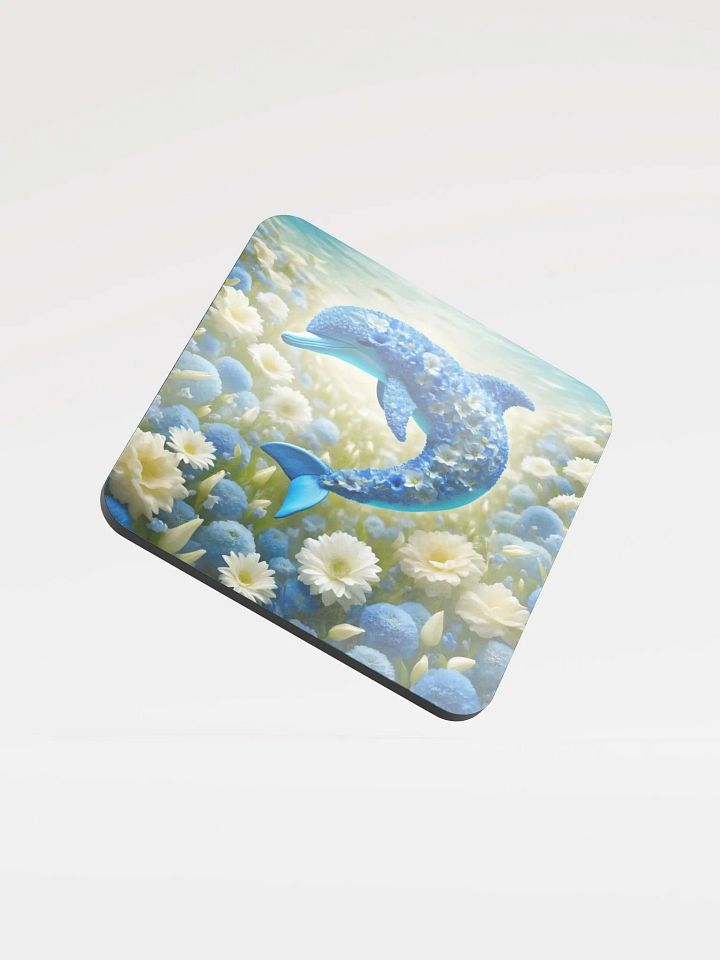 Floral Dolphin Cork Coaster product image (1)