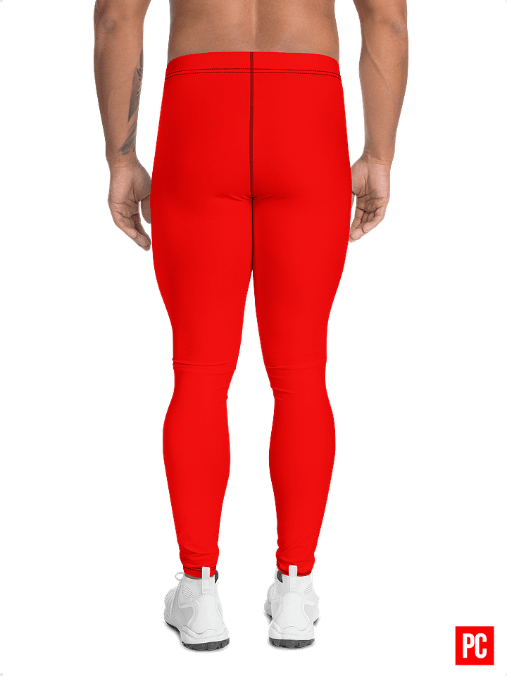 Plain Color Red Leggings product image (2)