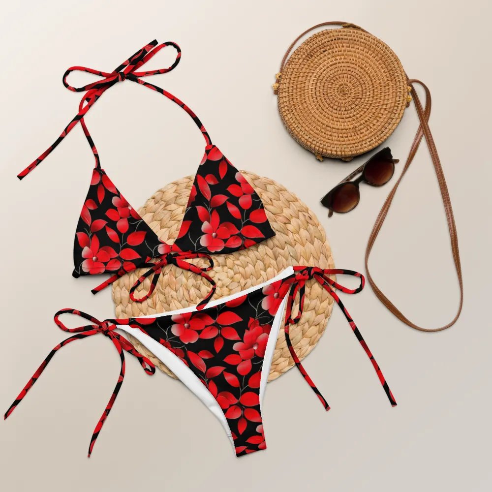 Crimson Blossom Bikini Set product image (5)