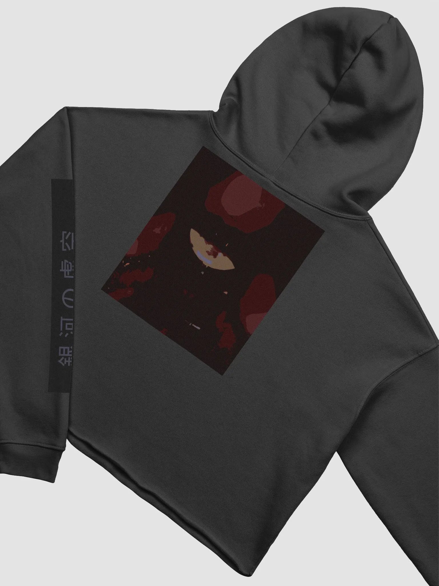 Galactic Void Fleece Crop Hoodie WOMANS product image (4)