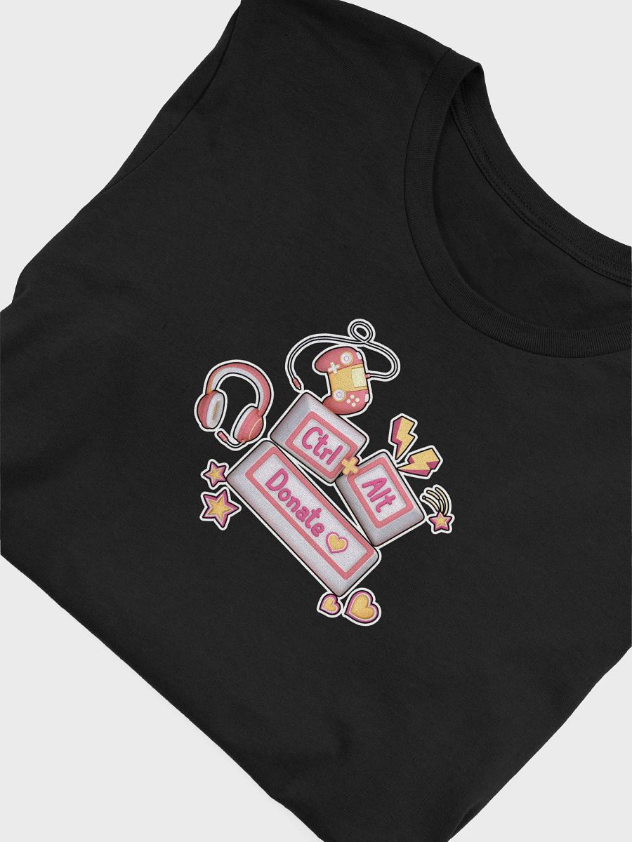 CTRL ALT Donate 2025 - Team Tee (Peach/Pink Logo) product image (5)