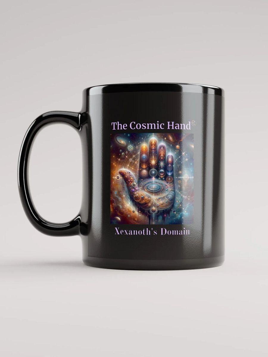 The Cosmic Hand | Black Glossy Mug product image (12)