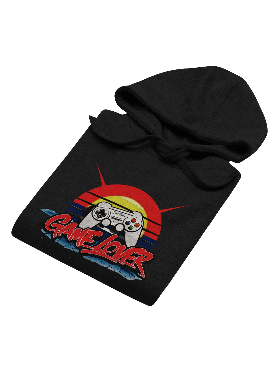 Retro Sunset Game Lover Front Printed Hoodie product image (6)