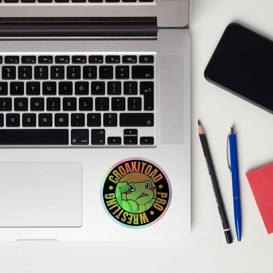 Croakitoad Pro Wrestling Holographic Sticker product image (12)