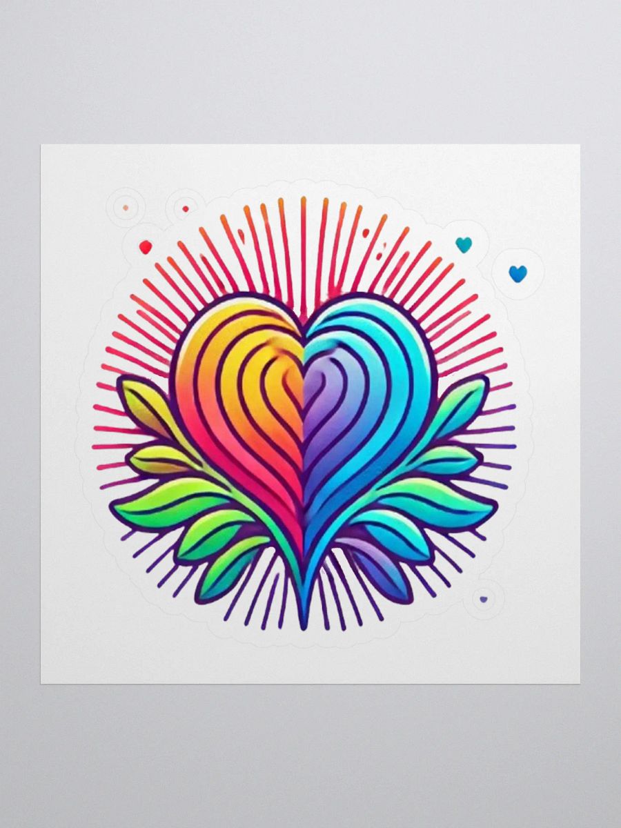Radiant Heart Kiss Cut Stickers product image (1)