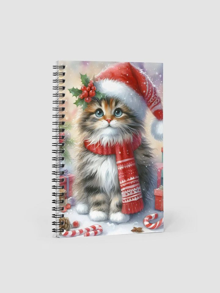 Festive Feline Wonderland Spiral Notebook product image (1)