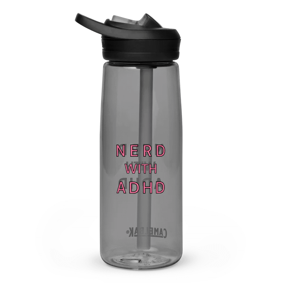 Nerd With ADHD Stylized Water Bottle product image (4)